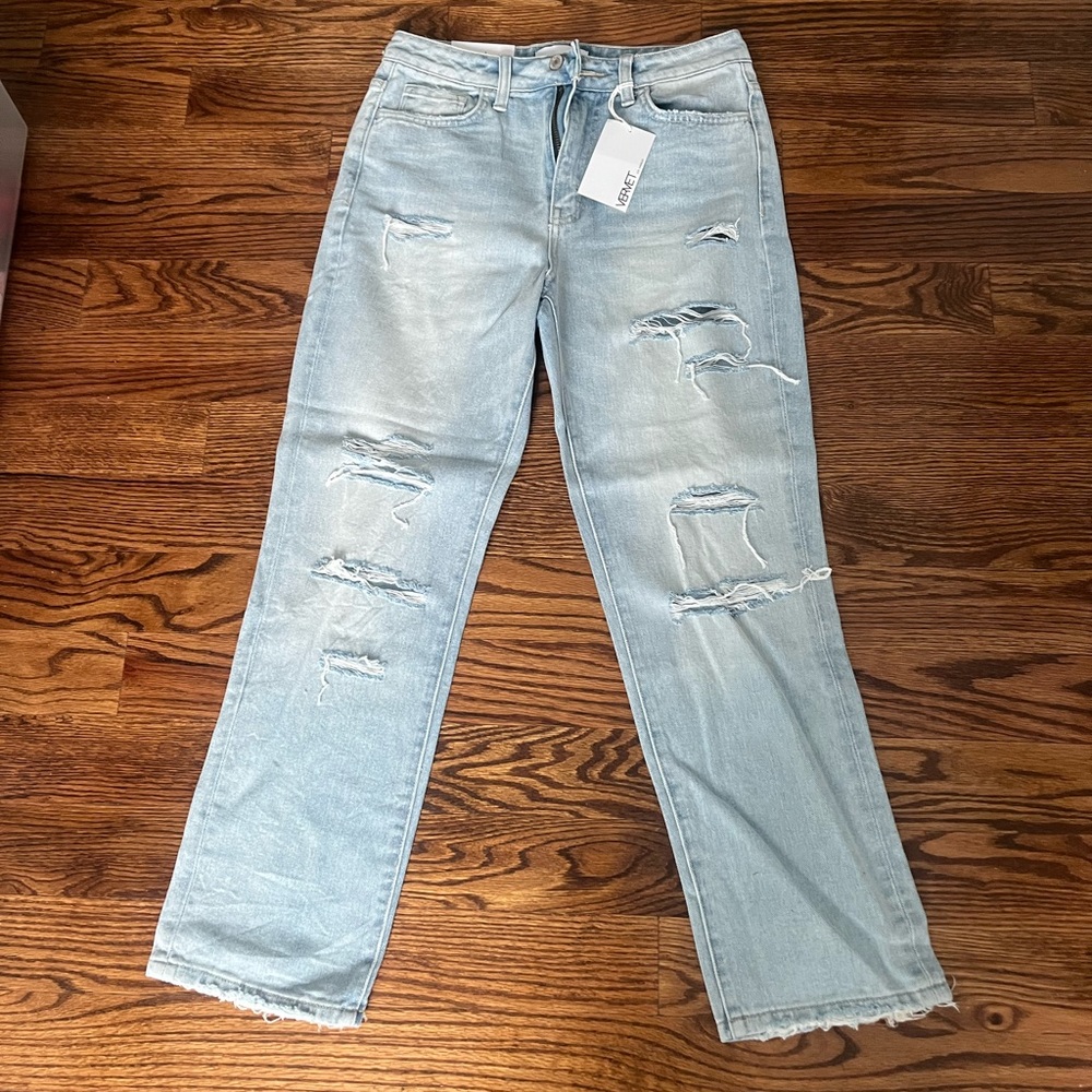 Vervet super high rise straight jeans